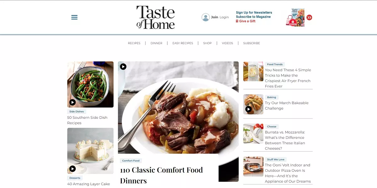 40+ Best Food sites Design Ideas (2023)